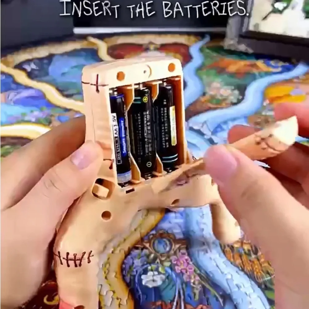 Electric Wednesday Addams “Thing” Hand – LED Lights, Music & Crawling Motion
